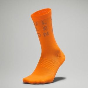 Men’s Power Stride Crew Sock * Reflective, Orange Frappe, Size XL